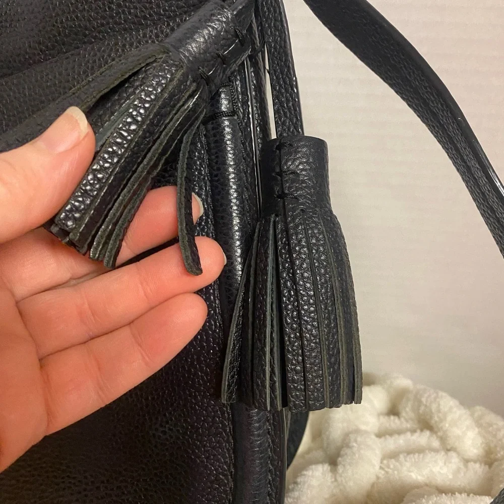 kate spade Black Pebbled Leather Orchard Street Crossbody